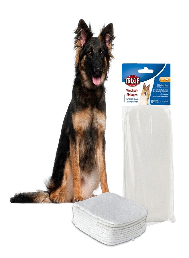 تريكسي وسادات تريكسي لحماية سراويل الكلاب، مصممة خصيصًا للكلاب خلال فصل الشتاء لمنع تلطيخ السجاد والأقمشة الأخرى، مثالية لتدريب الكلاب على قضاء حاجتها في المكان المخصص - 10 قطع، مقاسات من L إلى XL (عبوة من 3 قطع) - Image 1